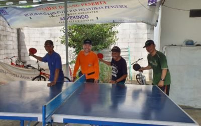 Bermain Tenis Meja Bersama Tim “Sewur” Masjid Al-Muttaqien